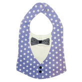 White Polka Dots Bib